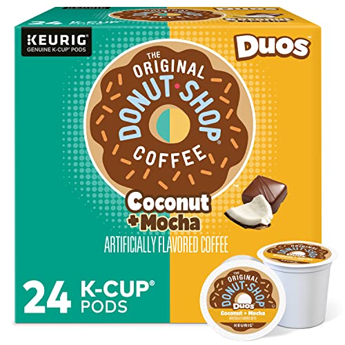 The Original Donut Shop Coconut Mocha, Single-Serve Keurig K-Cup Pods, Flavored Medium Roast Coffee, 24 Count