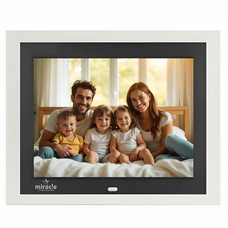 Image of Miracle Digital 8 Inch Digital Picture Frame,HD IPS Digital Photo Frames,Wall Mounted Electronic Slideshow,Using USB or SD to Play Photos /Videos /Music