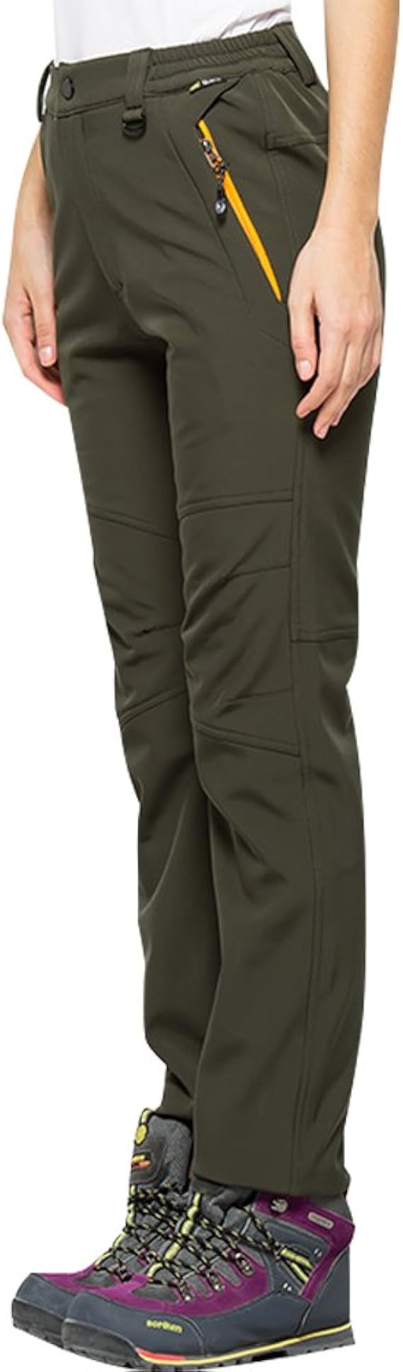 Women's Snow FleeceLined Soft Shell Insulated Waterproof Cold Weather Pants Winter