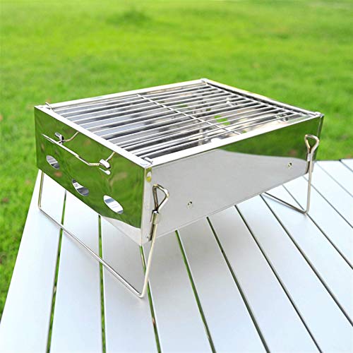 Barbecue Grill Direkt verdickte Edelstahl Barbecue Grill im Freien Folding Barbecue Grill Holzkohlegrill Gartengrill Grill tragbarer Grill
