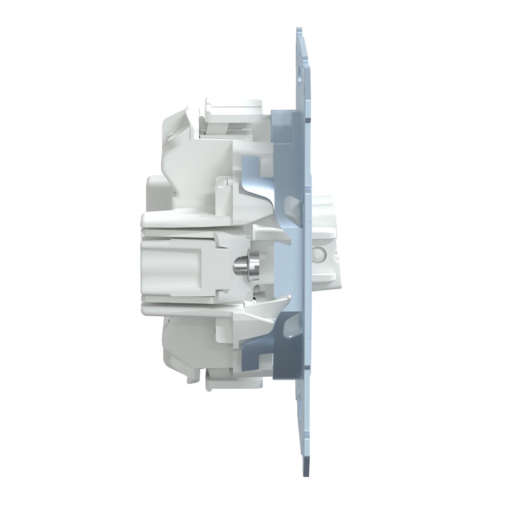 Schneider Electric Merten Rollladenschalter-Einsatz mit Zusatzkontakt, 1-polig, 10 AX, AC 250 V, Unterputz, Steckklemmen, Artikelnummer MEG3714-0000 (Packung mit 2)