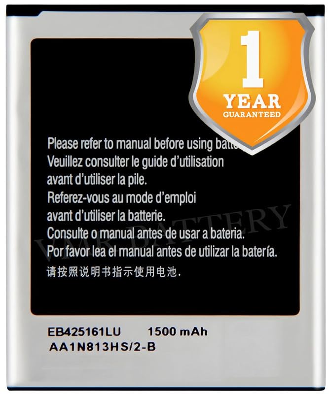 Image of Original EB425161LU Battery for Samsung Galaxy S Duos (GT-S7562) | S Duos 2 (GT-S7580, GT-S7582, GT-S7582L, GT-S7583T) | S Duos 3 (SM-G313HU, SM-G316HU, SM-G316M) | S3 Mini (GT-I8190) -1 Year Warranty