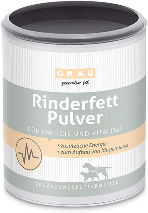 GRAU - the original - beef fat powder, the quick energy supplier with 80% fat content, pack of 1 (1 x 200 g), supplementary food for dogs and cats