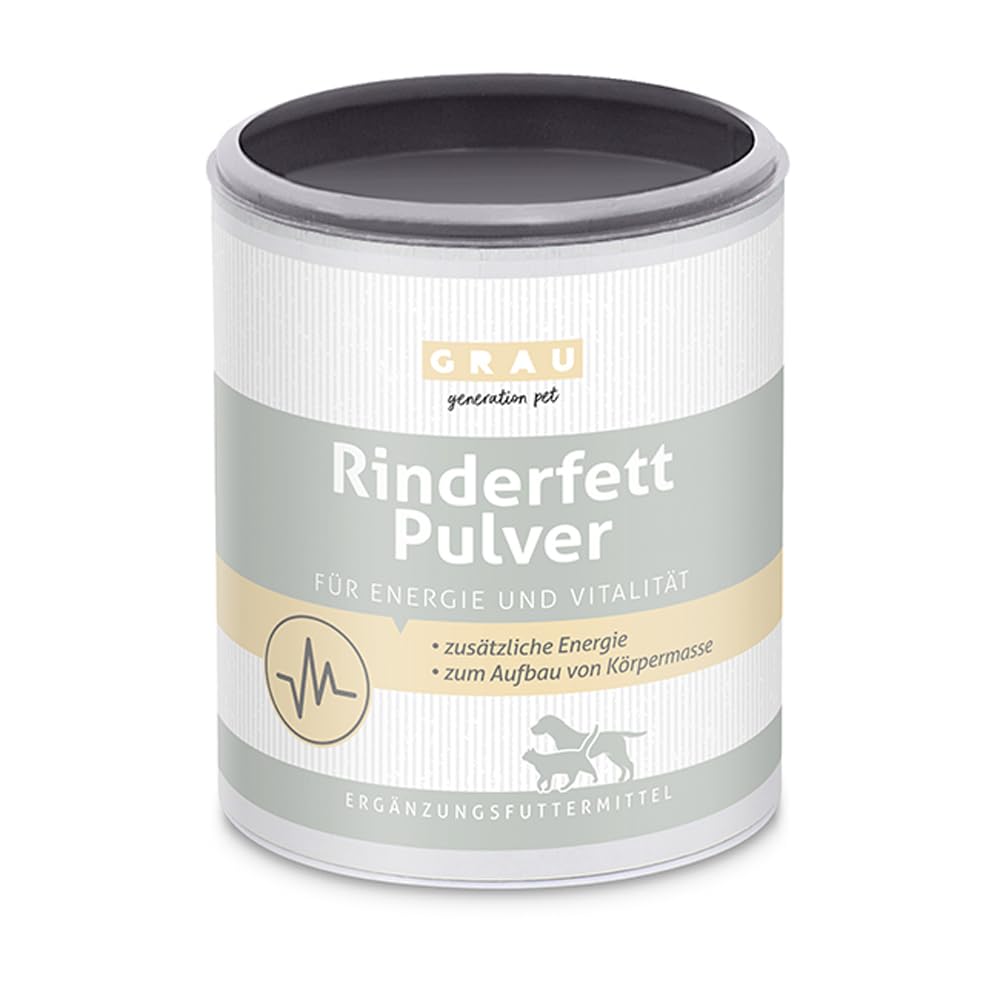 GRAU - the original - beef fat powder, the quick energy supplier with 80% fat content, pack of 1 (1 x 200 g), supplementary food for dogs and cats