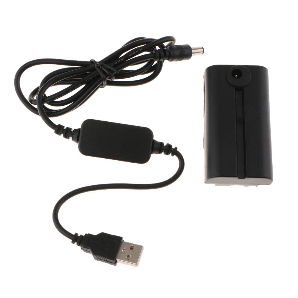 BNF CN-AC2 DC Coupler NP-F550/F990 Dummy Battery Adapter + 5V USB Cable for Yongnuo NanGuang LED Light Black-image-38
