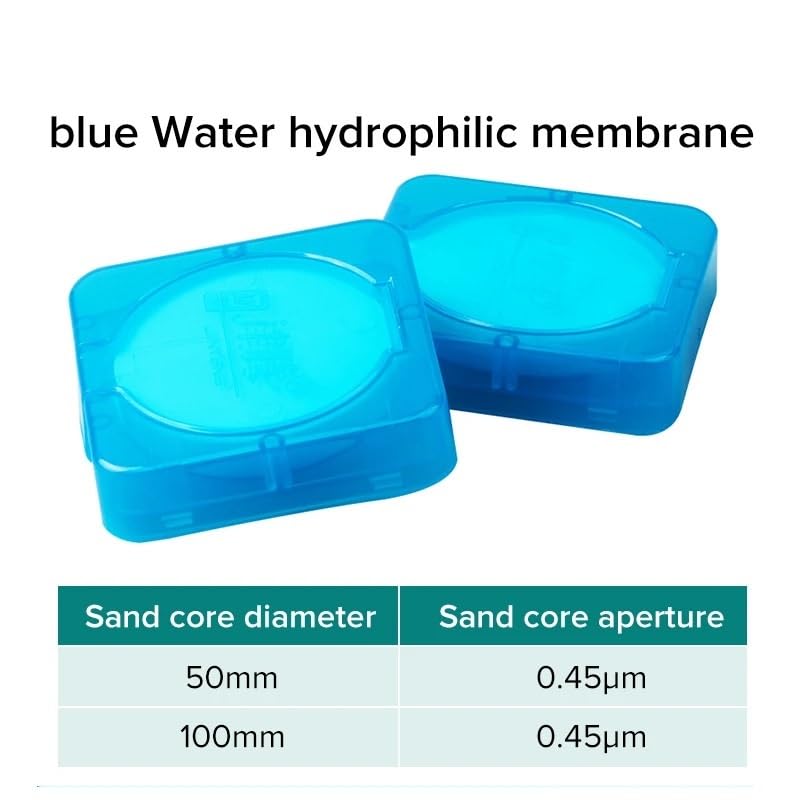 Water Microfiltration Membrane Microporous 0.45um 0.22um Organic Microfiltration Membrane Diameter 50mm 100mm(Water 100mmx0.22um)