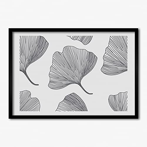 Cadre photo Tulup MDF 70x50 cm ginkgo pour affiche et tableau moderne