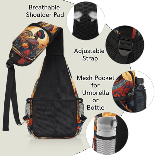 Bolso tipo sling unisex para senderismo y viaje miniatura 4
