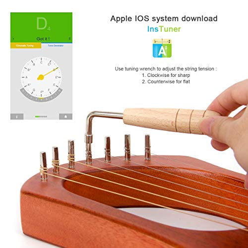 Aklot Lyre Harp 7 cordes Lyre Harpe - Image 7