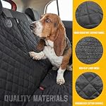 Housses de siège de voiture pour chiens Housse de siège pour animaux, antidérapante antidéflagrante Protecteur de siège arrière pour chiens, étrier antidégrouillement Housse pour sièges arrière compatible pour la plupart des véhicules