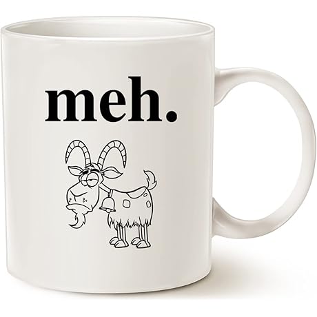Humorous Sarcastic Meh Mug: The Epitome of Dry Wit