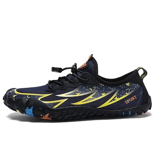 N/A Men's Creek Shoes Outdoor Lightweight Mesh Breathable Wading Shoes Water Sports Swimming Beach Sport Shoes (Color : Yellow, Size : 40) #TOP3