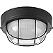 Progress Lighting P3709-31 Bulkheads Close-to-Ceiling, Black 7.88x7.88x7.88