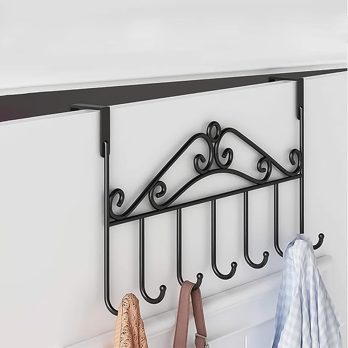 SITTELLA Metal Over The Door Hook Hangers with 7 Hooks, Hanging Rack Pack of 3 (B0BZ15VBWK) Amazon Price History, Amazon Price Tracker