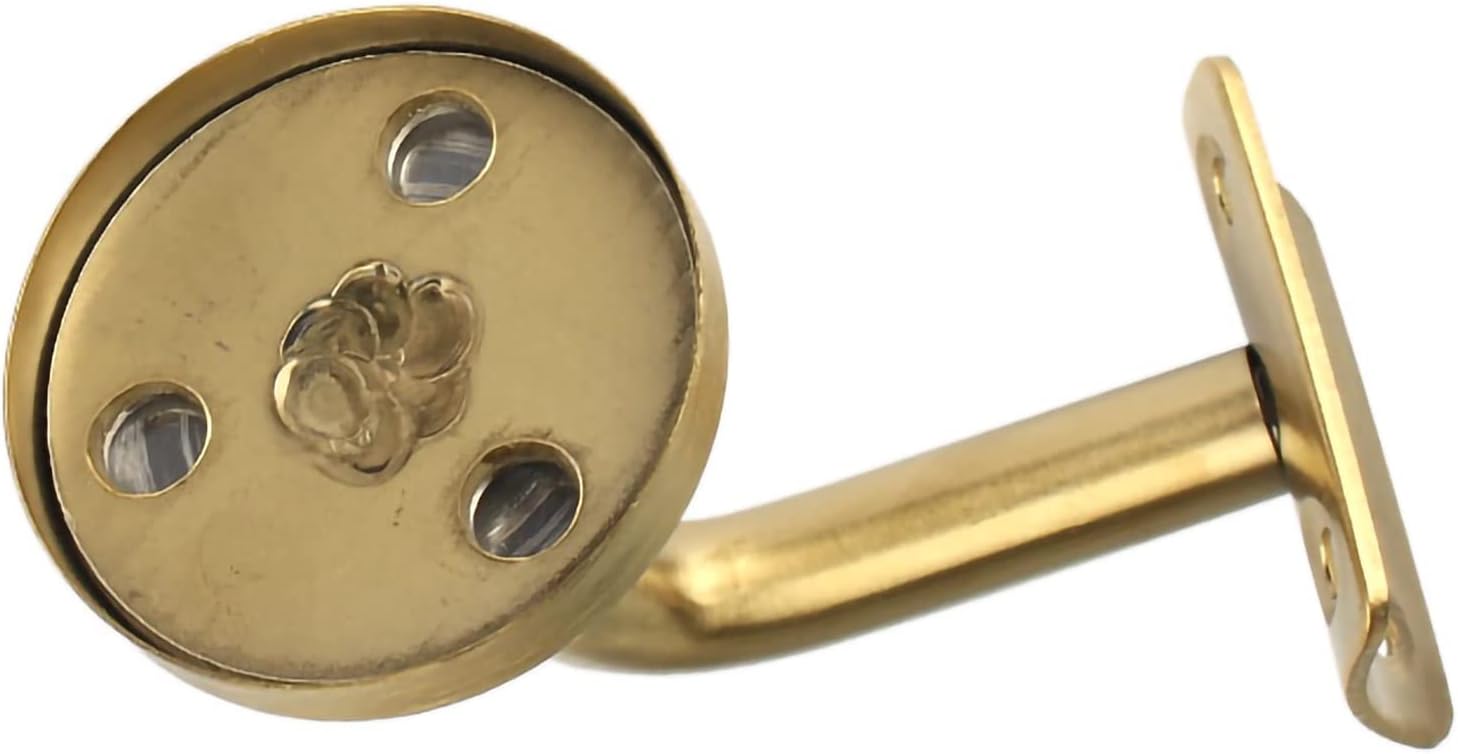 Stair Railing Bracket, Wood Hand Rails Handrail Brackets, Stainless Steel Wall Mount Staircase Handrail, Stairway Hardware, 60x60mm (Color : Style B)