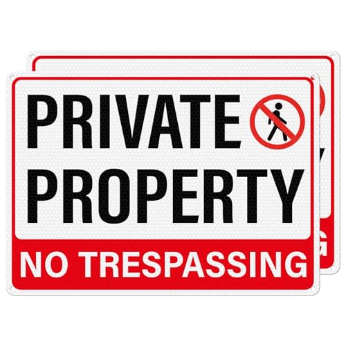 Panneau Private Property pour securiser votre jardin de 35,6 cm