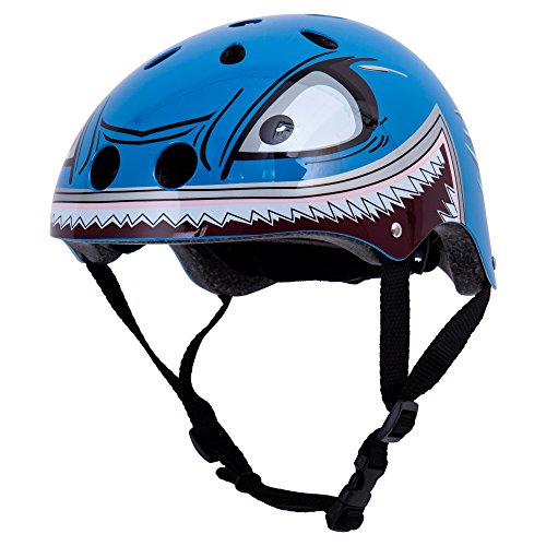 ibobby Mini Hornit Collection, Novelty Bicycle Hammerhead Bike Helmet with LED Light, 18.5 x 20 inches, Blue (17400)