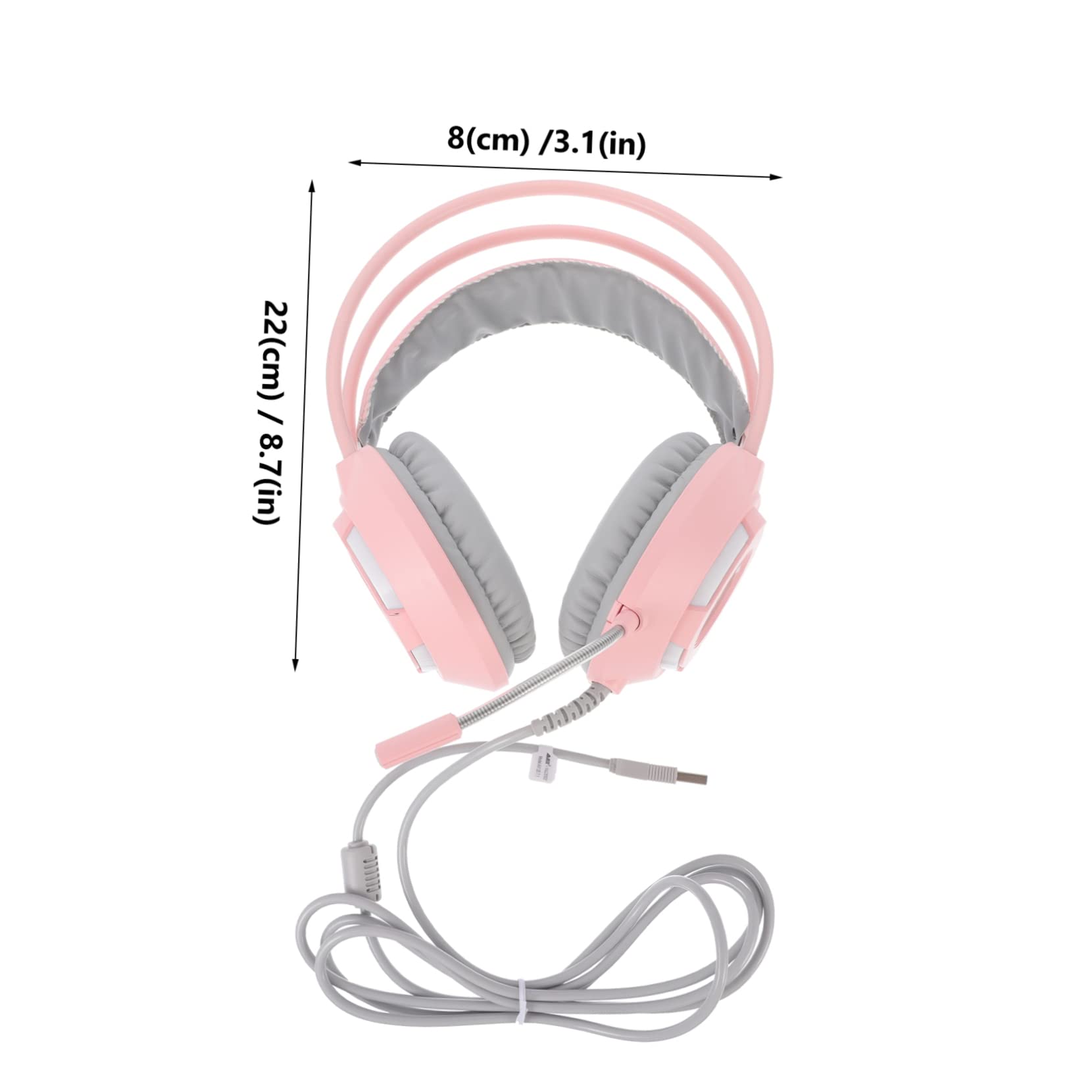 Cuffie Gaming Professionali Over Ear con Microfono Suono Surround Realistico Comfort Ottimale per Giocare Guardare Film e Videochiamate