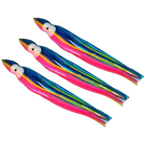 ColdTuna 7.5 Inch Squid Octopus Skirt - Carnival (3 Skirts) Cover