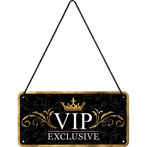 Nostalgic-Art Cartel Colgante Retro VIP Exclusive – Idea de Regalo para Personas...