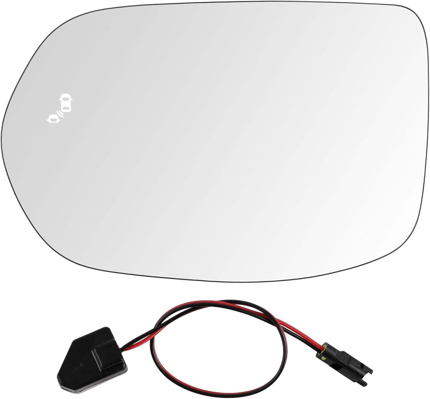 MOTOALL Mirror Glass w/Blind Spot Left Driver Side Fit for Honda CRV 2017-2022
