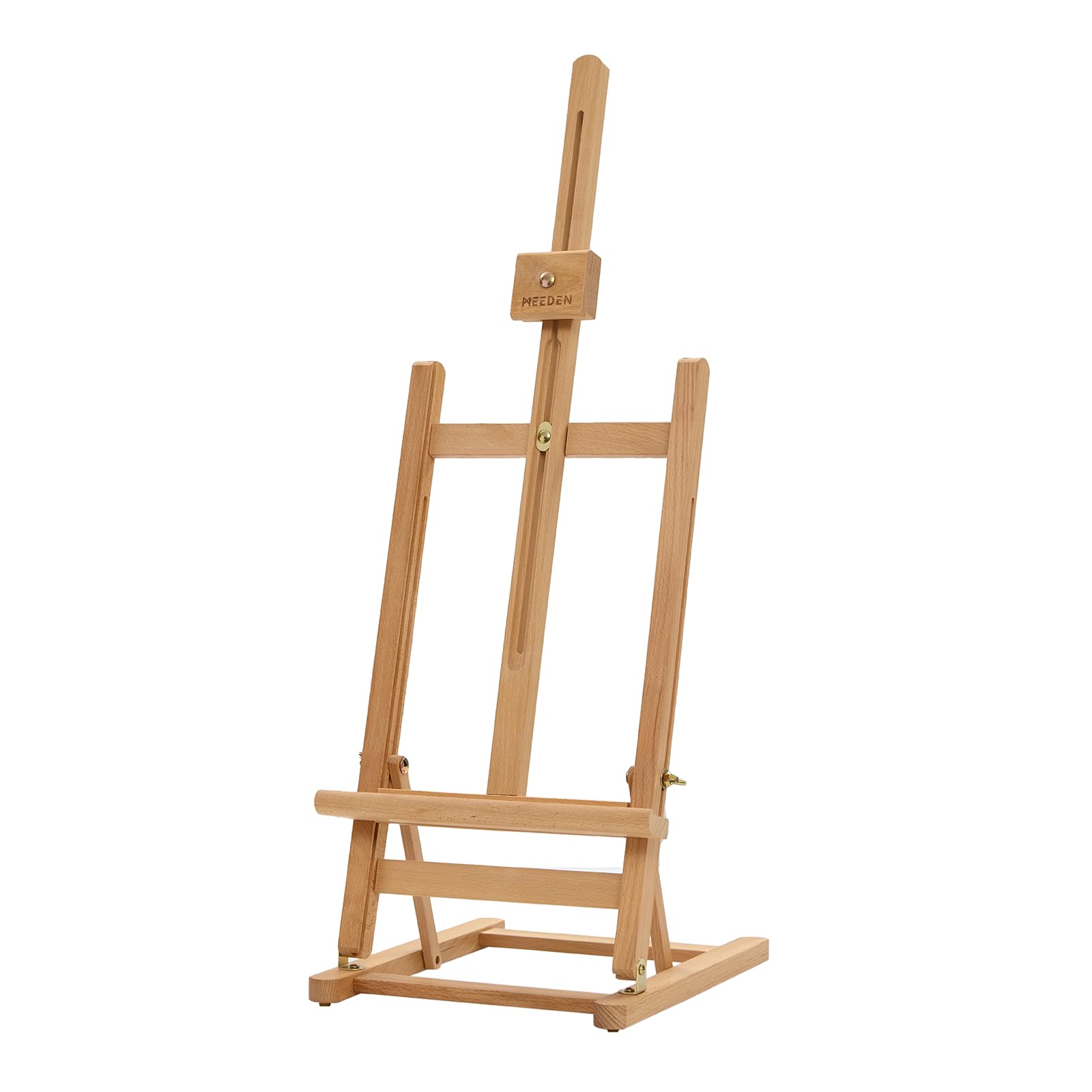 MEEDEN Large H-Frame Tabletop Easel: Adjustable Wooden Studio Table Easel (27" -36'' H), Desk Easel Stand for Painting Canvas 22'' Max, Ideal for Artists & Beginners