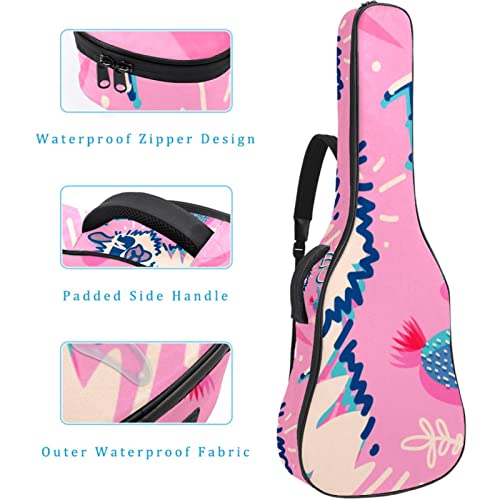 Housse de transport rembourrée pour guitare en tissu Oxford avec bandoulière réglable dessinée à la main - Les Beatles, Paul McCartney, John Lennon, RIngo Starr, George Harrison Housse de transport rembourrée pour guitare en tissu Oxford avec bandoulière réglable dessinée à la main – Image 5