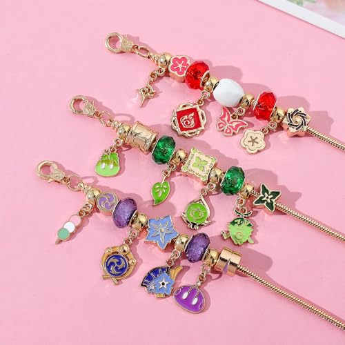 Anime Jewellery Bracelet for Women Gamer - Metal Gemstone Bracelets Jewellery Bracelets Gift Box for Game Fan Collection Girls Men Gifts4