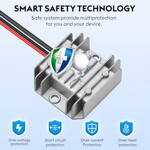Image of Starlink Mini 12V Adapter DC Step Up Converter Starlink Mini Power Cord 12V /24V to 30V 3.5A Starlink Mini Power Supply Boost Conversion with Fuse