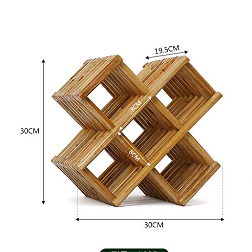 Mueble para botellas de vino de madera maciza miniatura 2