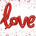 Large Red Love Foil Balloons Banner,42 Inch Mylar Foil Letters Balloons Reusable Ecofriendly Material for Wedding Bridal Shower Anniversary Engagement Party Decorations Supplies