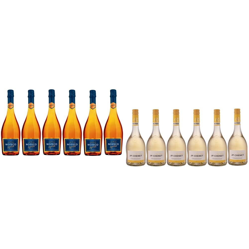 Nozeco Spritz - Cocktail Sans Alcool prêt à boire à base de vin désalcoolisé aux arômes naturels d'agrumes - Vegan & JP Chenet - So Free Chardonnay Vin blanc sans alcool - Sans arômes ajoutés