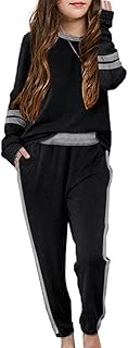Cozy Girl's Athletic Sweatsuit Lounge Set (Sweatshirt & Sweatpants)