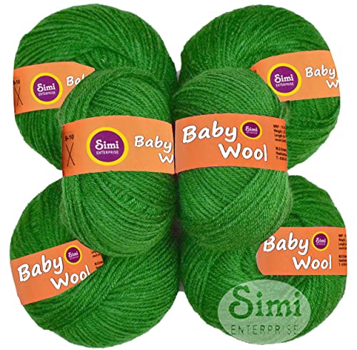 Image of 100% Acrylic Wool Parrot 12 Pc Baby Wool 4 ply Wool Ball Hand Knitting Wool /Art Craft Soft Fingering Crochet Hook Yarn-UArt-IJ