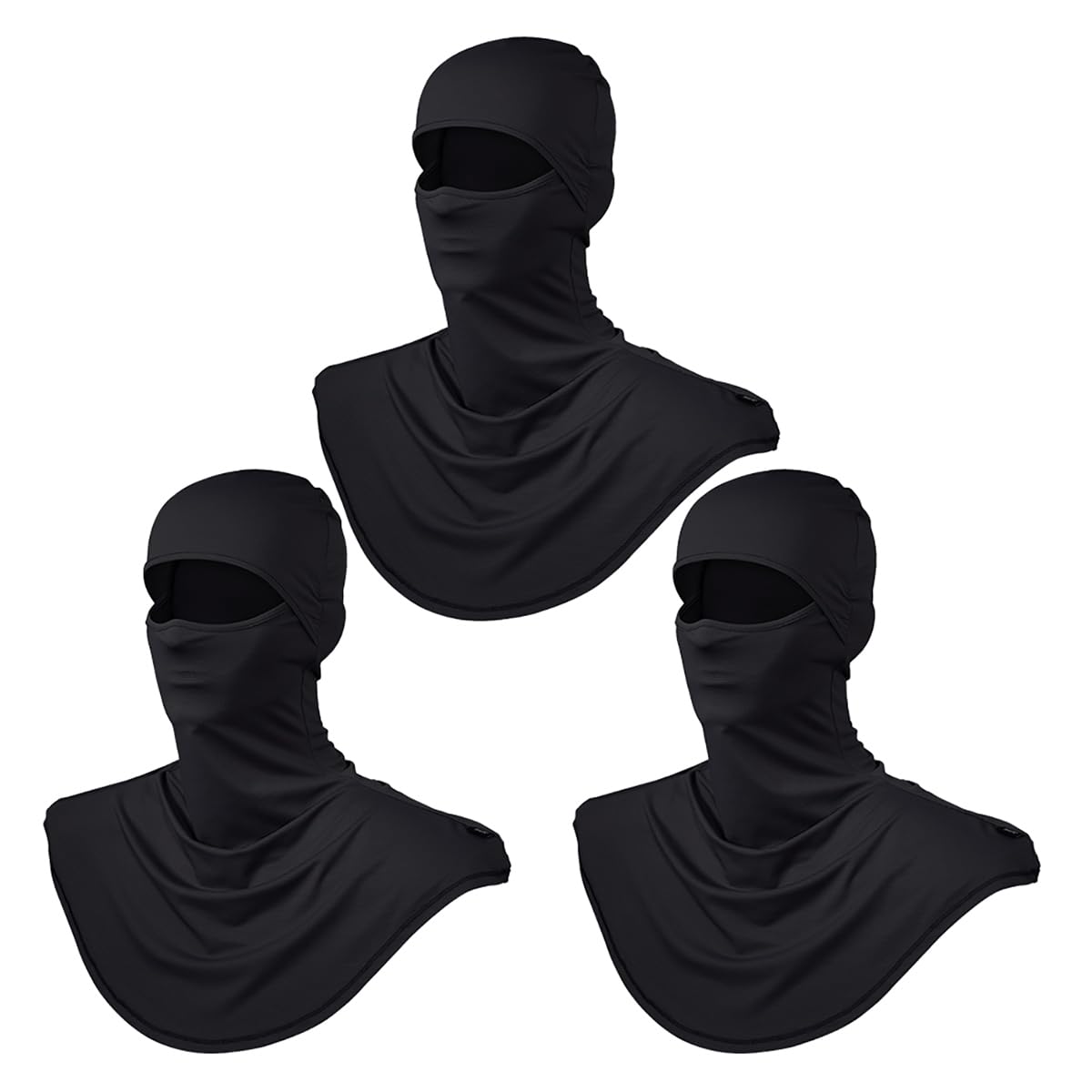 3 Pieces Balaclava Face Mask Breathable Sun Protection Motorcycle Outdoor Sport Full Face Cover for Men and Women