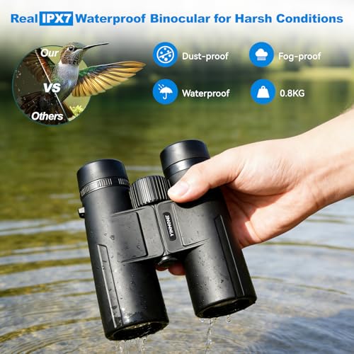Binocular UHD 12x42 Impermeable con Adaptador para Teléfono miniatura 3