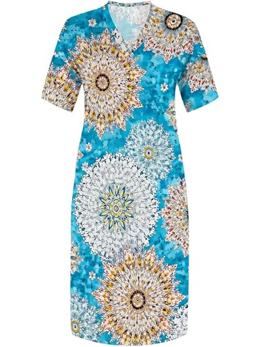 Image of SUZONANA Plus Size Dresses for Curvy Women African Print American Dress Summer Outfits Casual Loose with Pocket