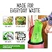 Eco Green Living Plastic Free, Strong and Leak Proof Refuse Sacks, Medium Bin Bags for Food Waste and Kitchen Bin, Tie Handle Garbage Bags, 72 Bags, 7.93 Gallons