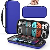 MoKo Switch2 ケース スイッチ2 ケース キャリングケース 第2世代保護カバー 収納バッグ 防塵 防汚 耐衝撃 ストレージカバー EVA素材 耐衝撃 全面保護 大容量 ゲームカード ソフト/ケーブル/イヤホンなど小物収納可能 持ち運び便利 DeepBlue