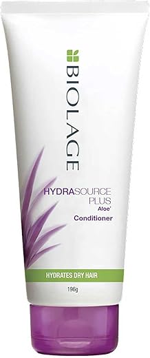 Biolage Hydrasource Conditioner, Paraben Free, Intensely Hydrates Dry Hair, For Dry Hair (Aloe Vera), 196g