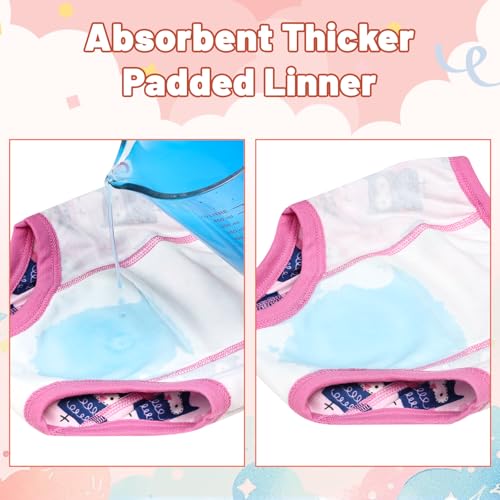 Image of MooMoo Baby Training Underwear for Boys and Girls Absorbent Toddler Training Pants for Girs 2T-7T
