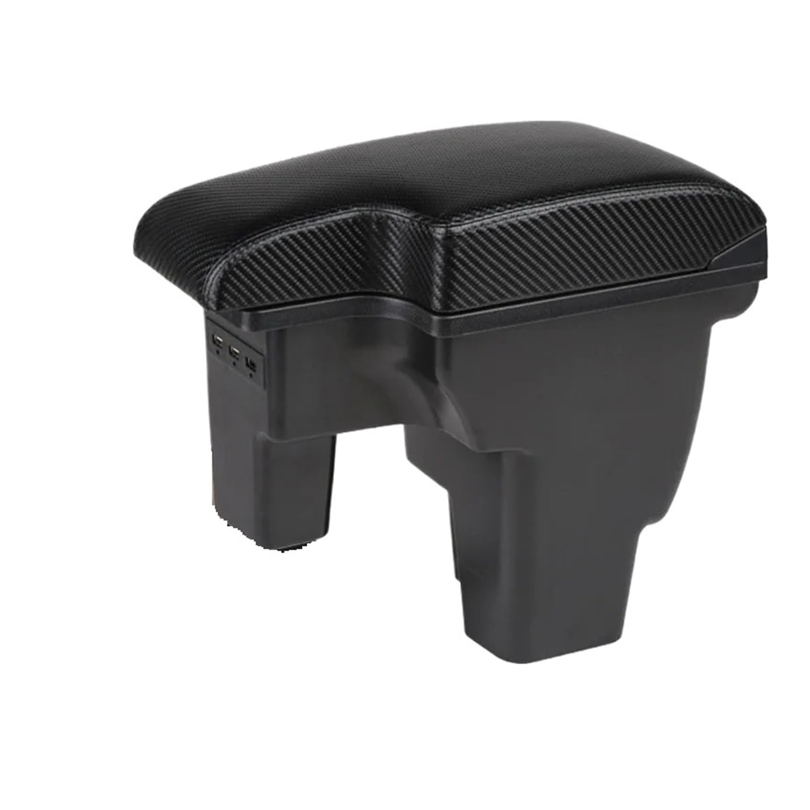 Ggwqoops Car Armrests For Focus III MK3 2010-2020 Car Armrest Accessories Storage Box Interior Details Retrofit Parts Armrest Box(B2 black line Corium)