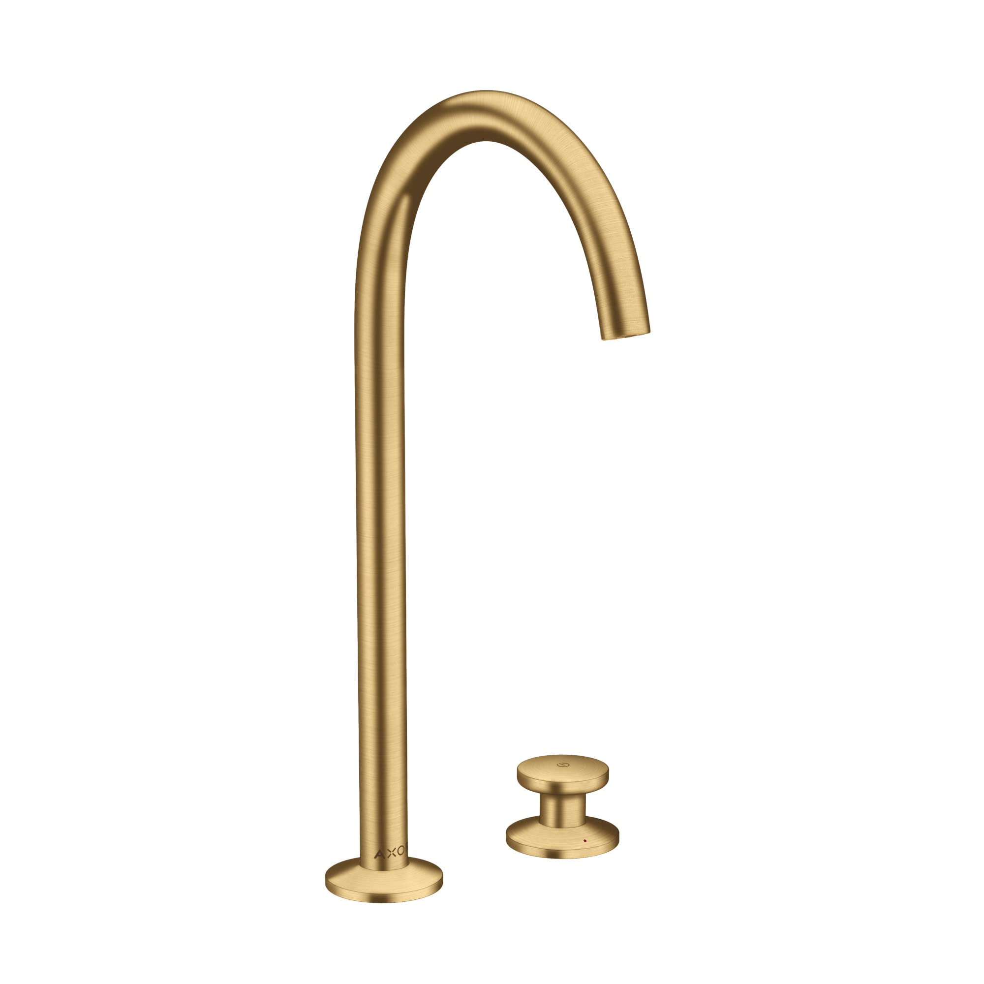 AXOR ONE Modern 2-Handle 2-Hole 14-inch Tall Bathroom Sink Faucet in Brushed Gold Optic 48060251