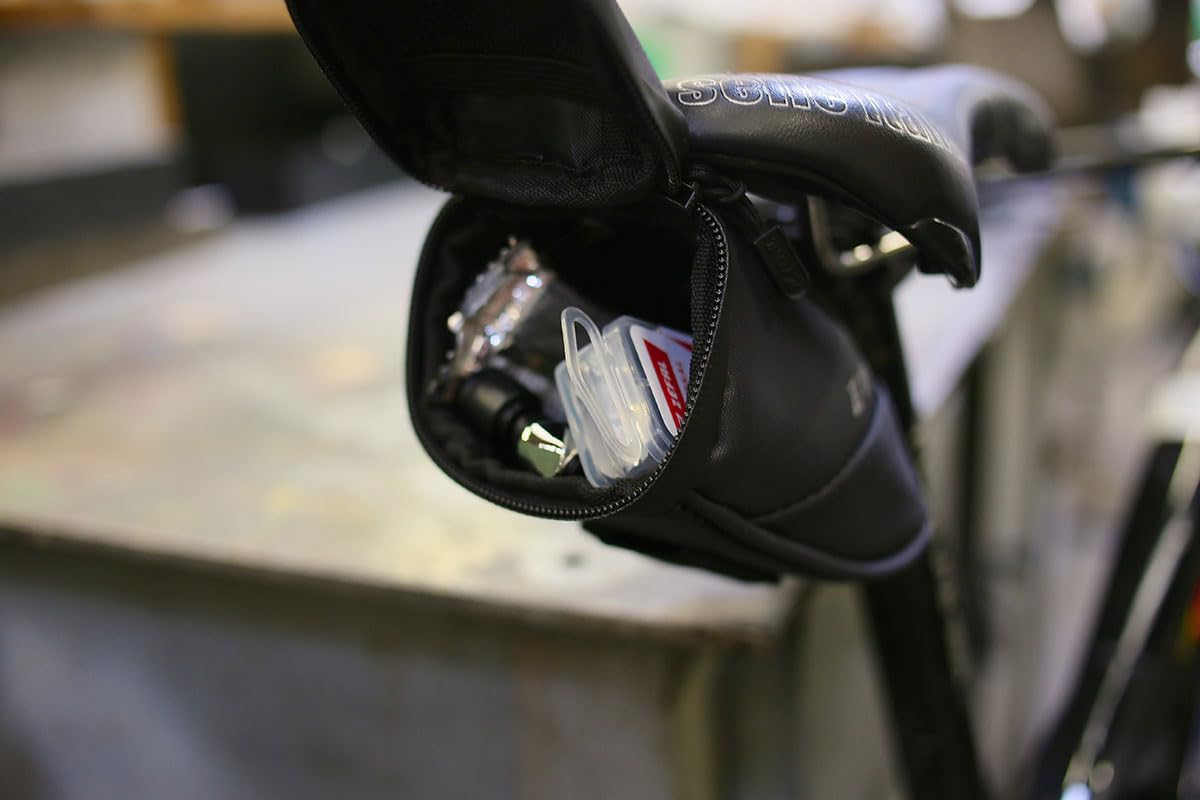 Sacoche Vélo Étanche Capacité 0.5L Fixation Selle Fermeture éclair Sahoo Noir - Porte bagage