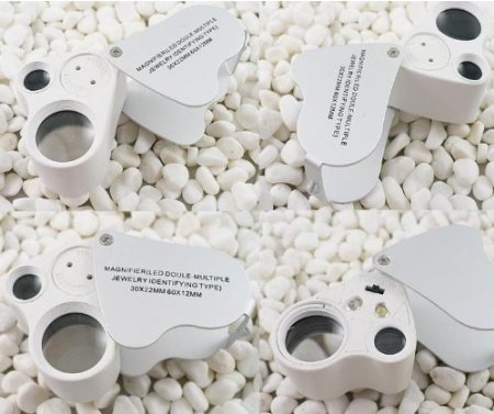 Leegoal Lighted High-Power Eye Loupe 30 & 60X LED
