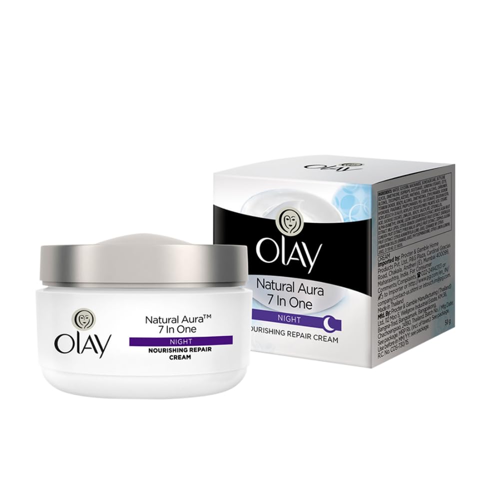 Olay Natural Aura Night Cream | Nourishes Skin for Healthy Glow | Fights 7 Signs of Ageing | With Niacinamide and Vitamin ... - Review, Price and Buying Guide
