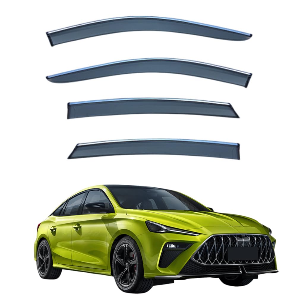 QOEMRHELT 4pc Set In-Channel Wind Deflectors, for MG MG5 GT 2021-2026 Window Visors Rain Guards Vent Visors Rain & Sun Protection,Car Accessories