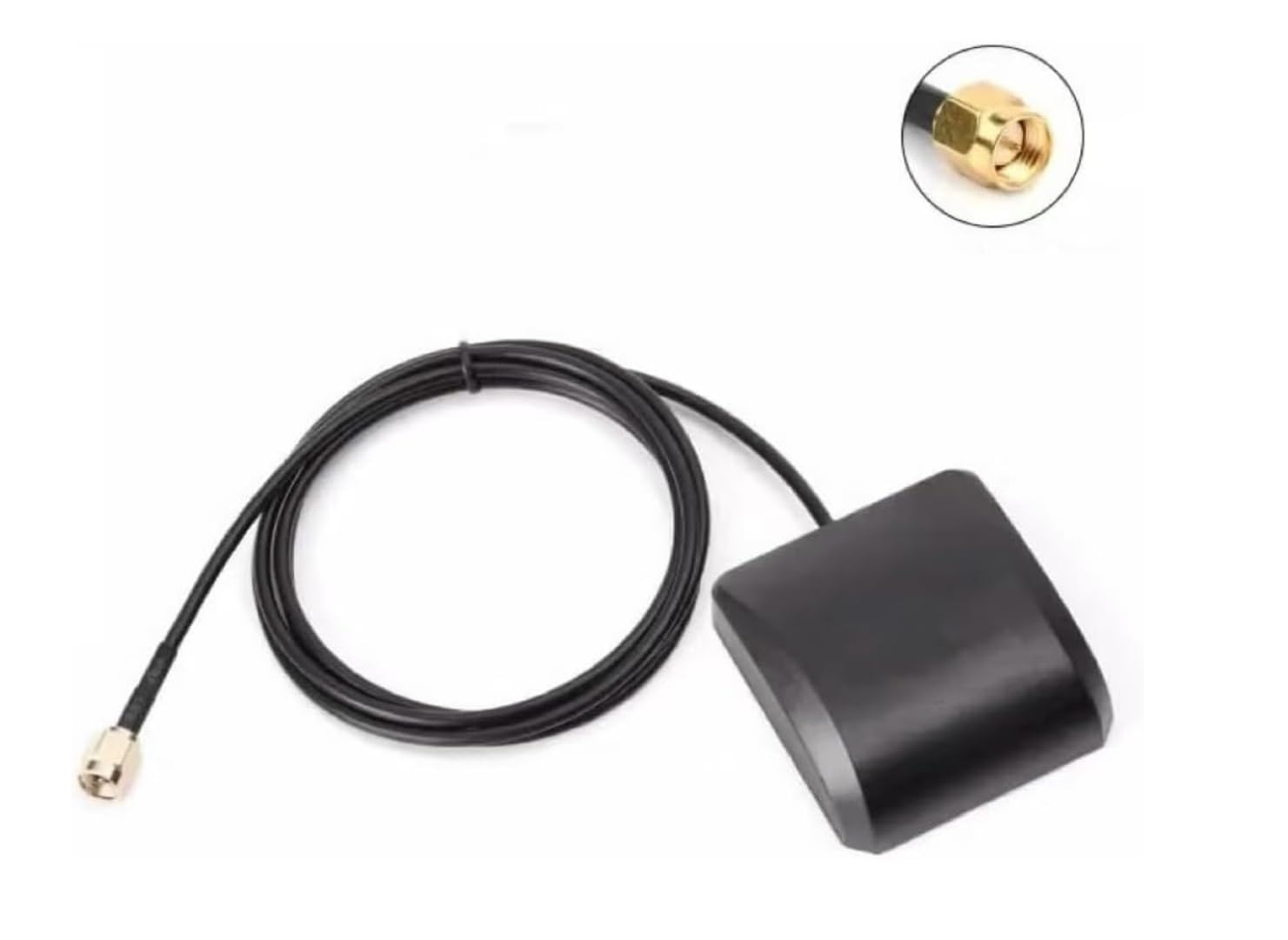 Antenna GPS Attiva per Auto 3 Metri 28dB SMA RG178 Base Magnetica
