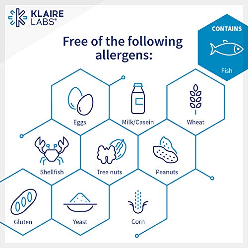 Klaire Labs Omega-3 Mini - Ultra Pure, Easy To Swallow Fish Oil Gels For Kids & Adults 150 Milligrams Epa / 100 Milligrams Dha Omega 3 Fatty Acids, Lemon Flavor For No Fishy Burps (100 Softgels) #TOP3