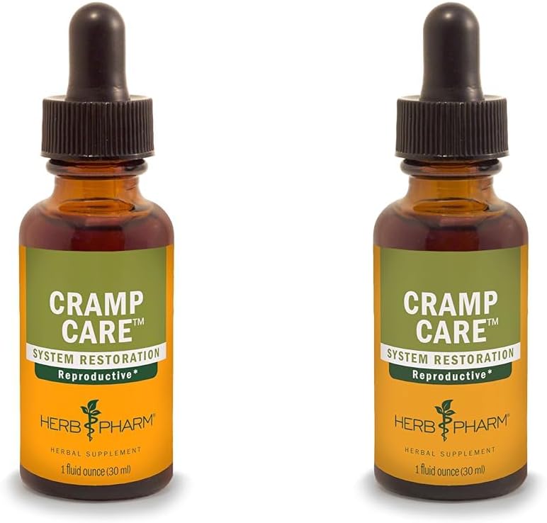 Herb PharmCramp Care Liquid Herbal Extract to Support a Healthy Menstrual Cycle - 1 Ounce (Pack of 2)